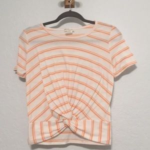 Neon striped tee